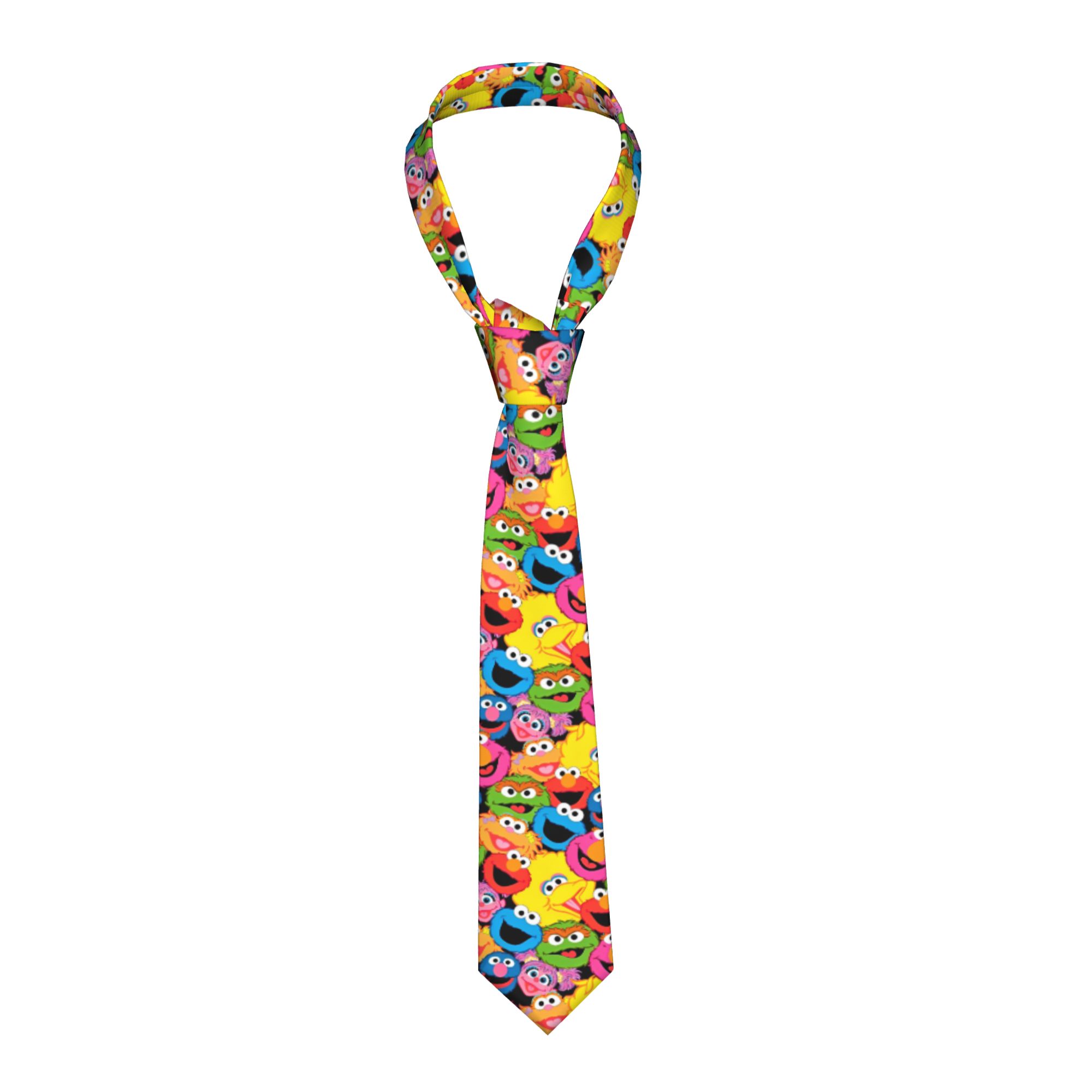 Men Accessories Wedding - Sesames Streets Cartoon Comedy Krawatte, 8