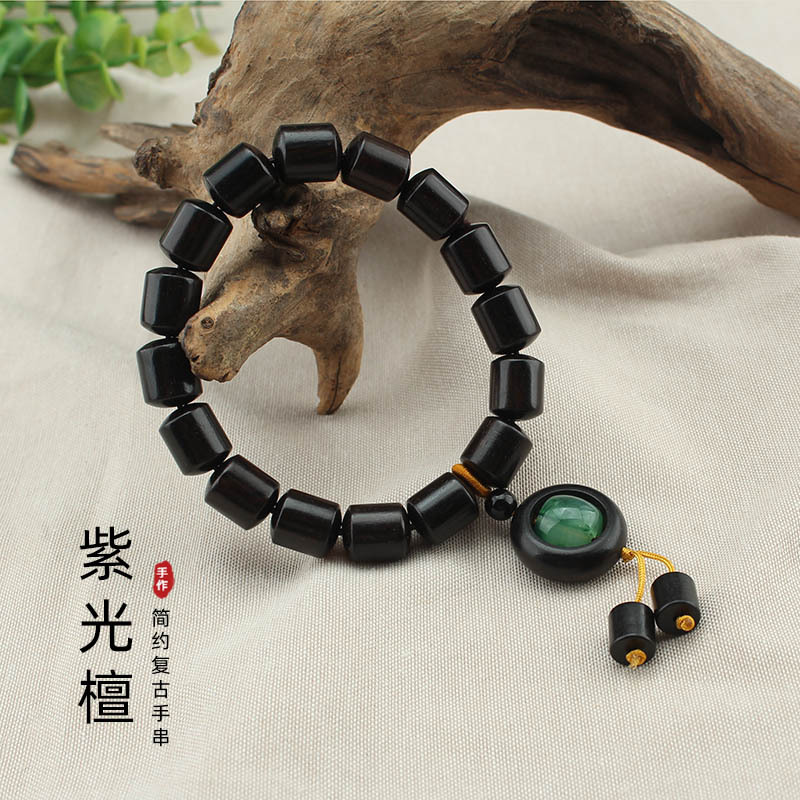 Men'S Accessories Jewelry Sale - DIY-Zubehör Direktverkauf ab Werk Kreatives Ebenholz-Laufring-Armband