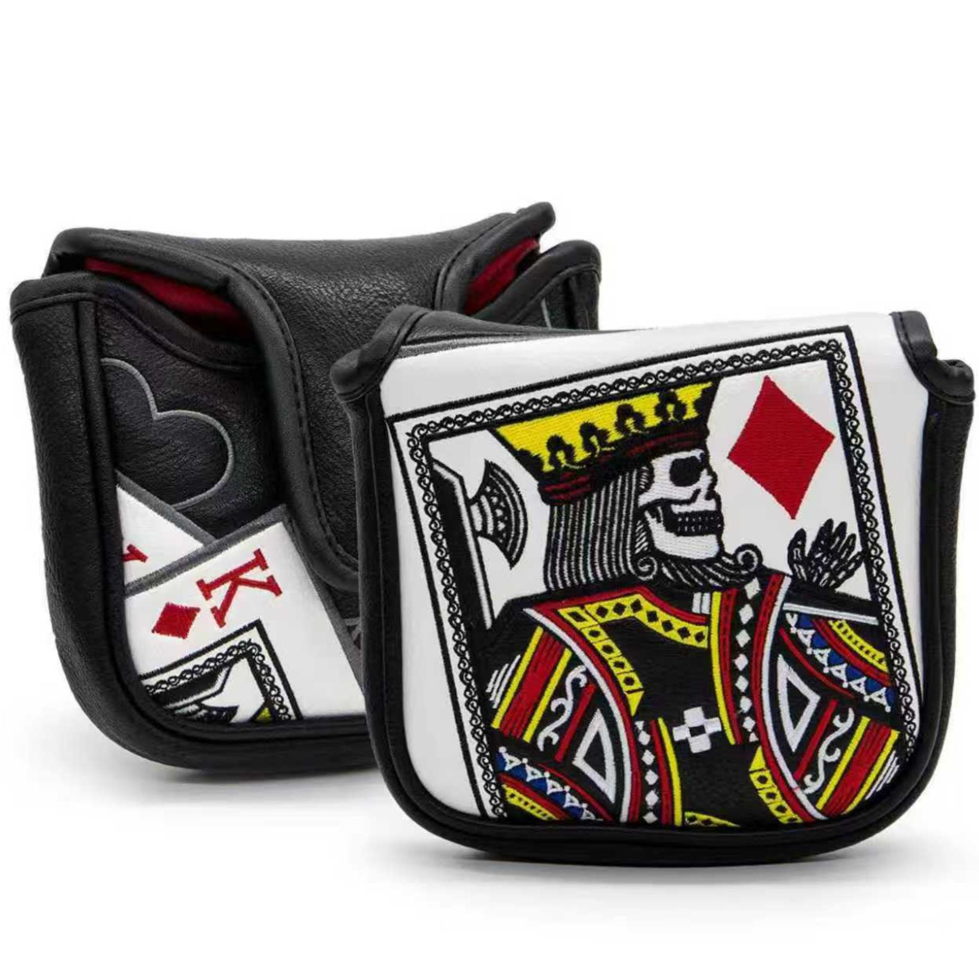 Men Accessories To Gift - King Of Hearts bestickter Schlägel-Putter mit
