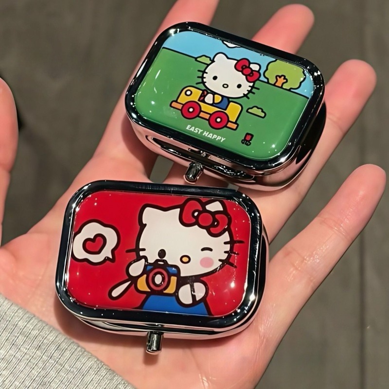 Men'S Accessories Drawer Organizer - 2026 Sanrio Anime Hello Kitty Metall-Aufbewahrungsbox