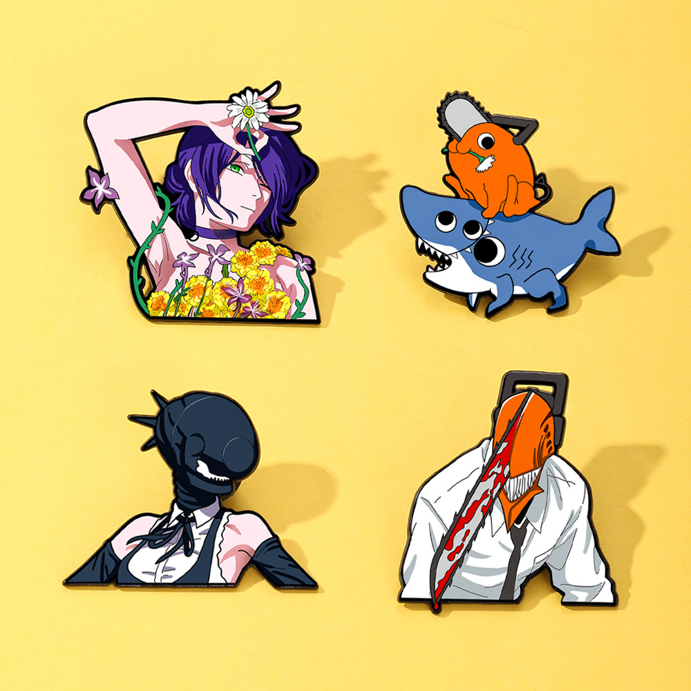 Men'S Accessories Jewelry Sale - 4er-Set Tier-Manga-Charaktere Emaille-Pins Metallbroschen Vegeta Goku