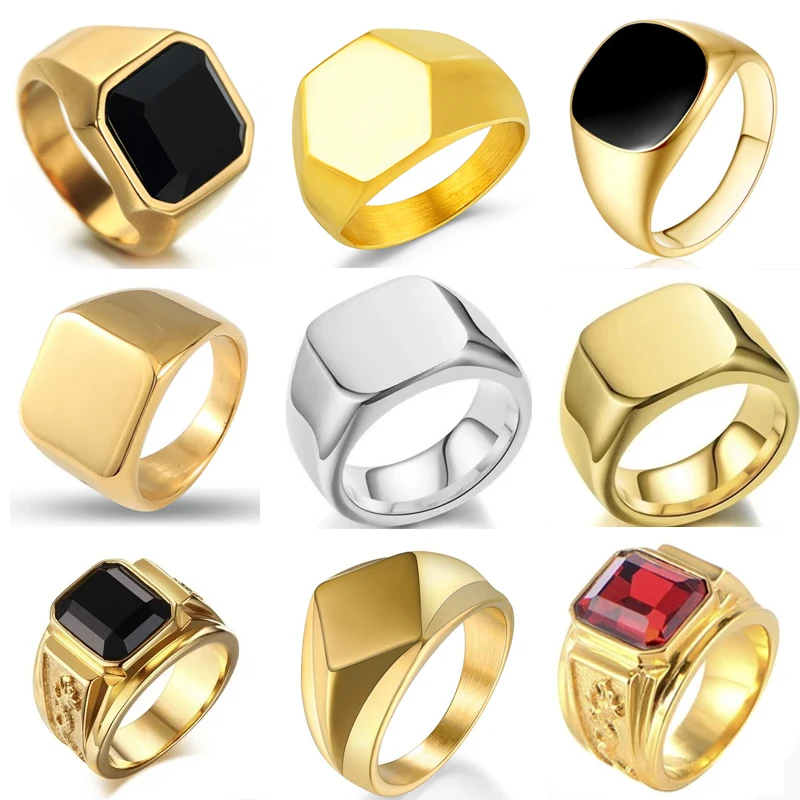 Men'S Accessories Jewelry Sale - Biker Punk Stil Ringe für Männer