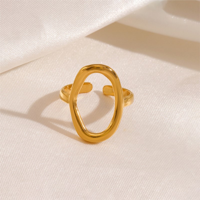 Men'S Accessories Jewelry Sale - ANENJERY 316L Edelstahl Hohl Oval Offenen