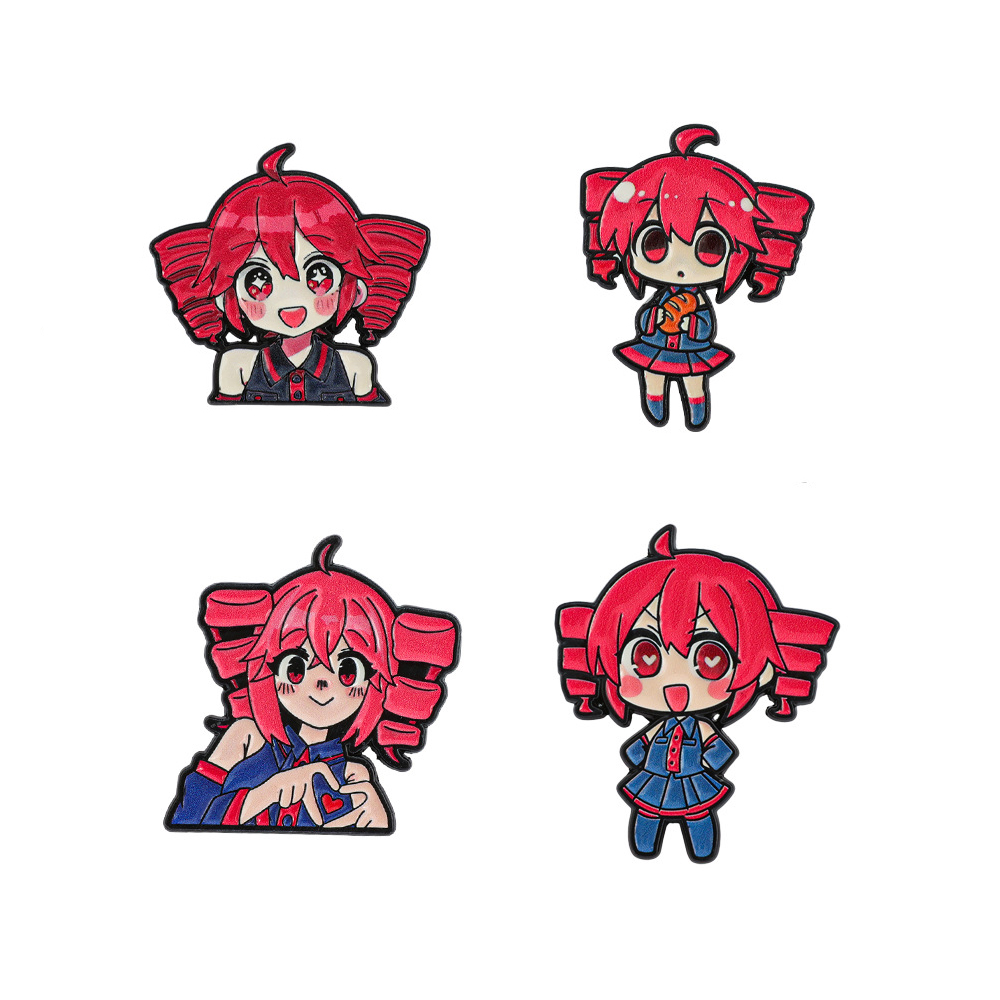 4 Stück Anime Niedliche Cartoo – Lapel Pin Enamel Bewertung und Preis