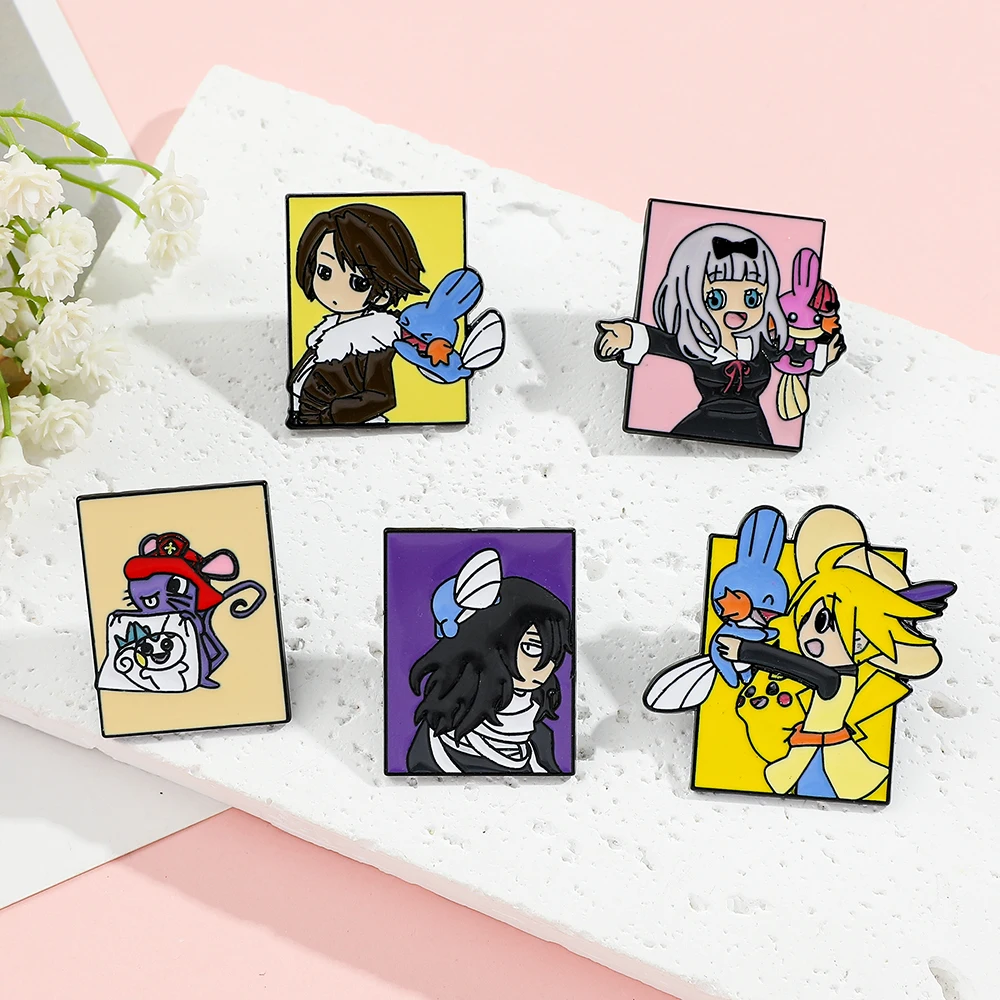 5 Stück Pokémon Anime-Charakte – Lapel Pin Enamel Bewertung und Preis