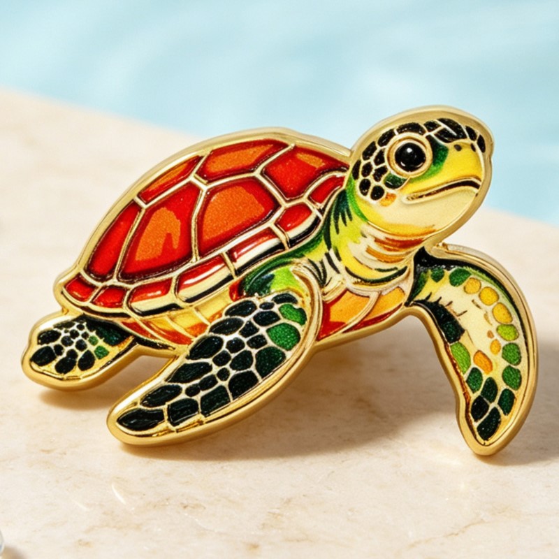 Lebendige Meerestier-Emaille-A – Lapel Pin Enamel Bewertung und Preis