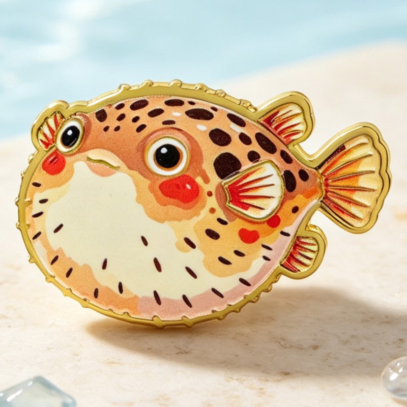Lebendige Meerestier-Emaille-A – Lapel Pin Enamel Bewertung und Preis