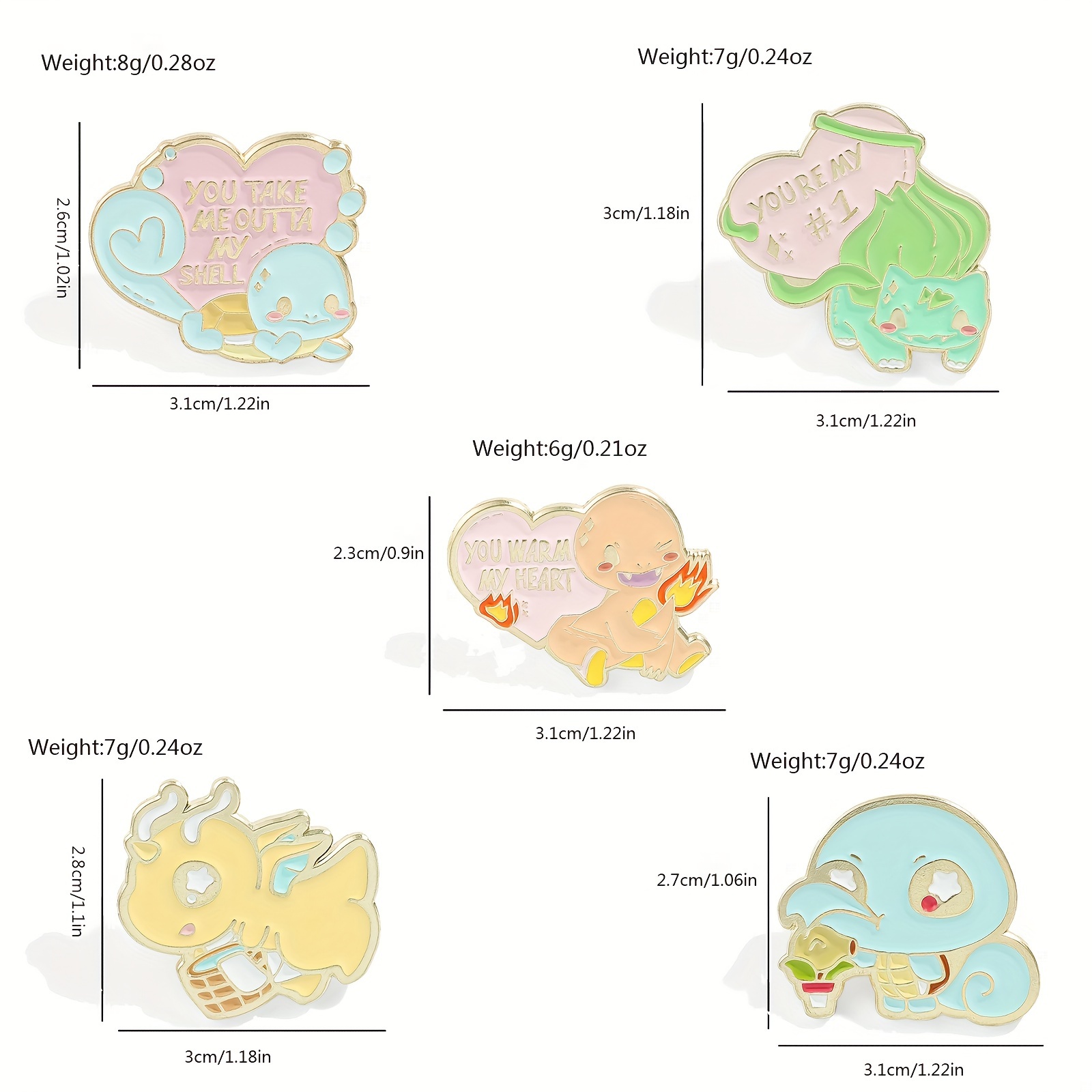 5 Stück Niedliche Anime-Brosch – Lapel Pin Enamel Bewertung und Preis