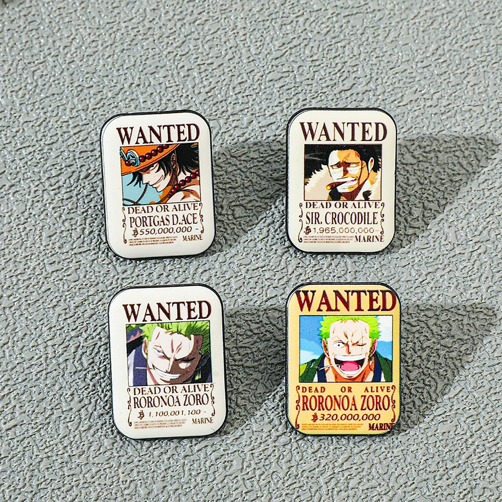 4 Stück ONE PIECE Cartoon Anim – Lapel Pin Enamel Bewertung und Preis