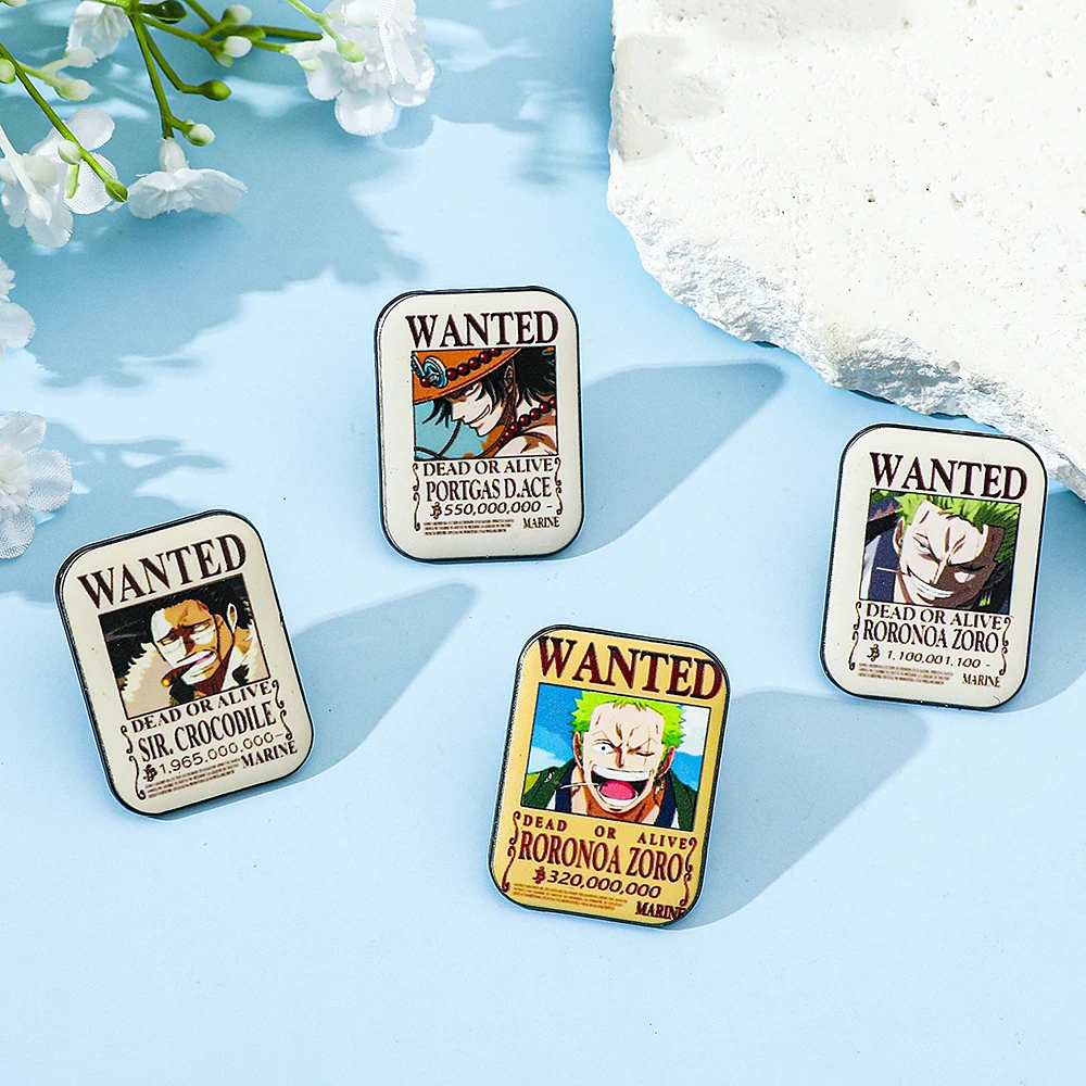 4 Stück ONE PIECE Cartoon Anim – Lapel Pin Enamel Bewertung und Preis