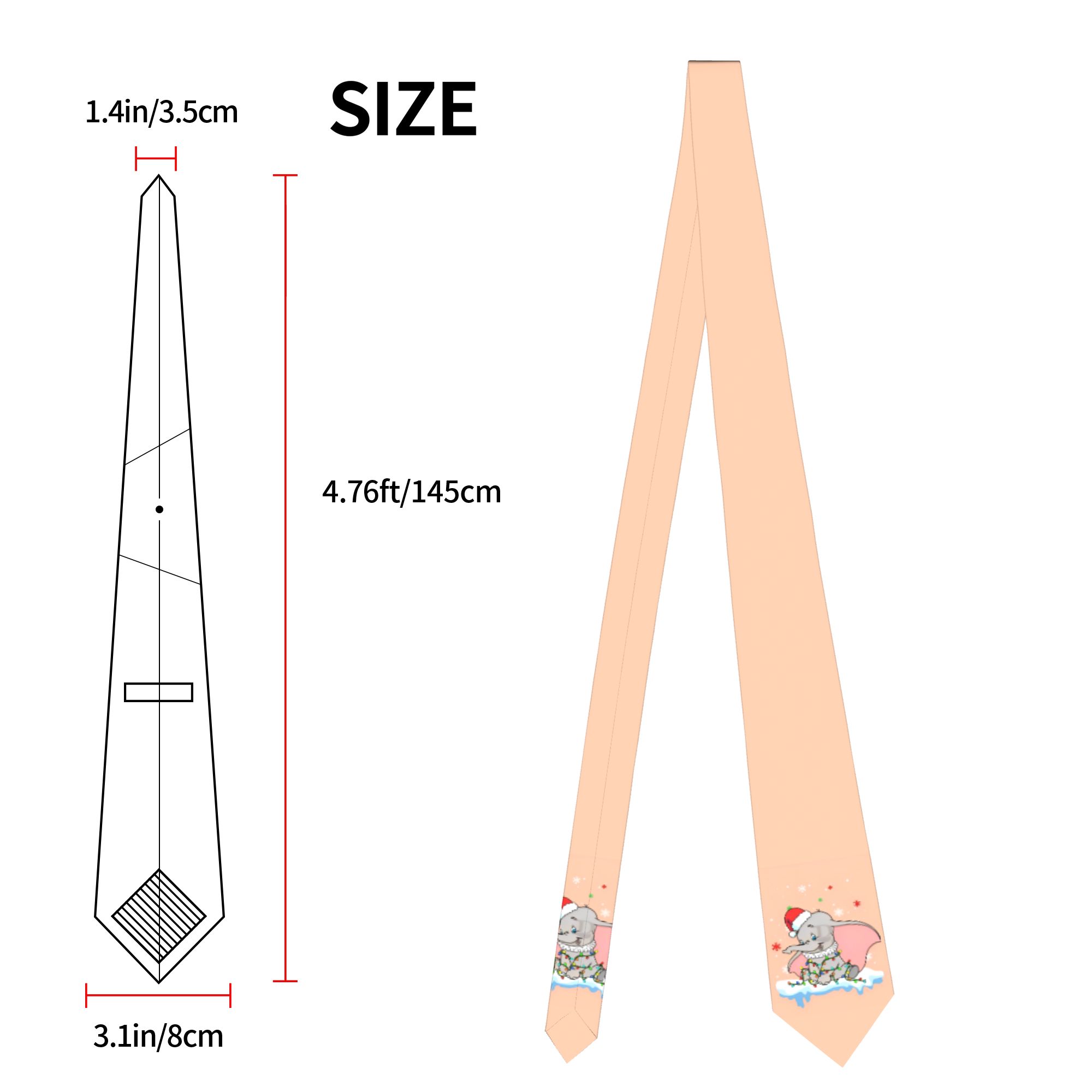 Niedliche Cartoon-Dumbos-Krawa – Men Accessories Wedding Bewertung und Preis