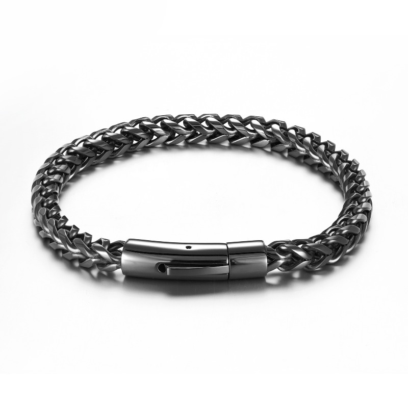 Herren-Armband aus Titanstahl, – Men Accessories Ring And Bracelet Bewertung und Preis