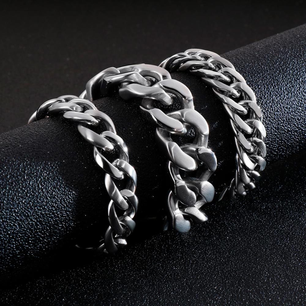 KALEN 22cm Edelstahl Link Kett – Men Accessories Ring And Bracelet Bewertung und Preis