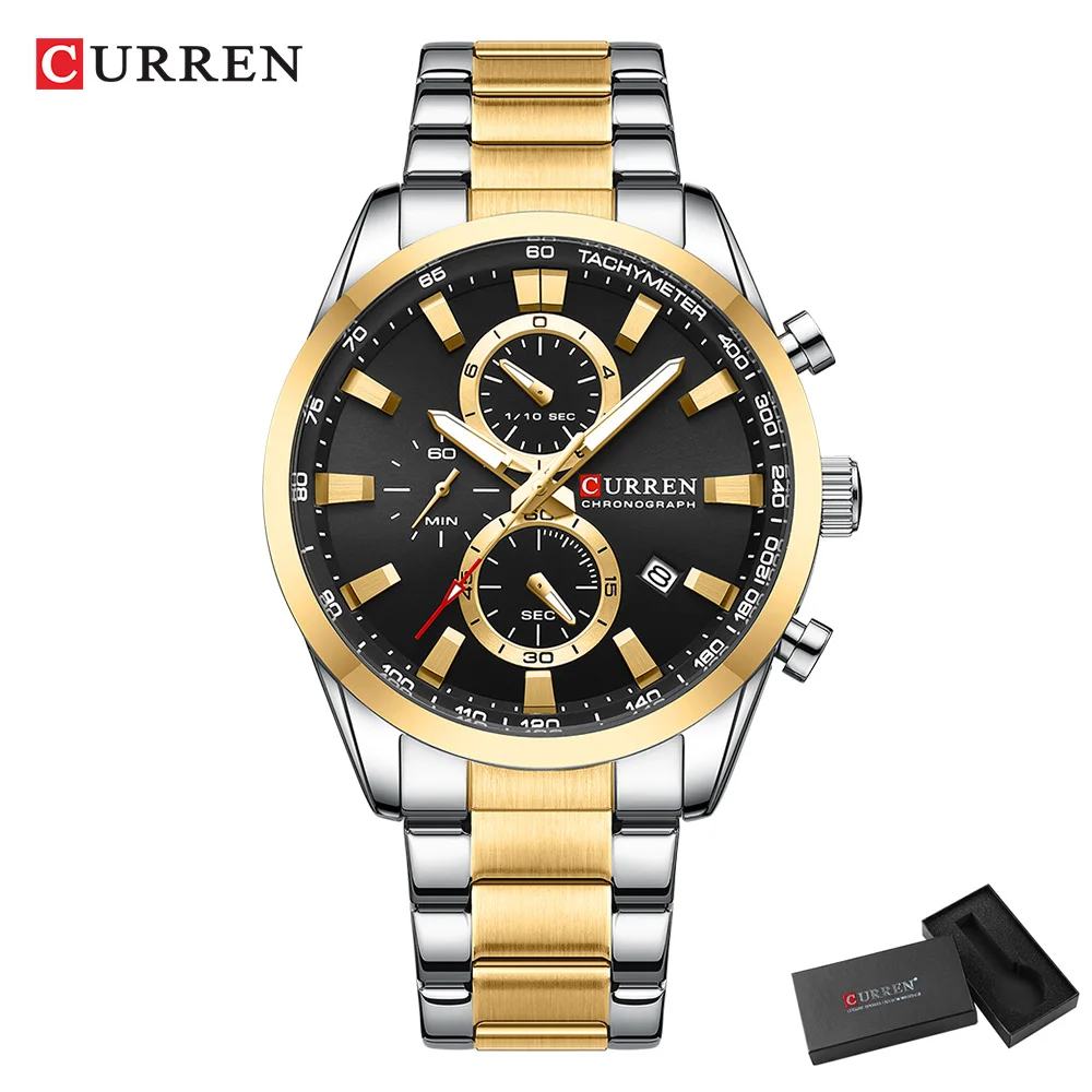 CURREN Casual Quarz Chrono Spo – Men Accessories Bracelet Bewertung und Preis