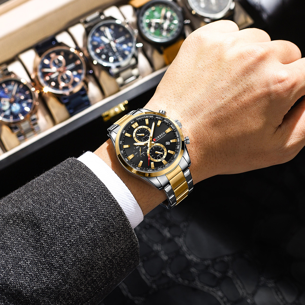 CURREN Casual Quarz Chrono Spo – Men Accessories Bracelet Bewertung und Preis