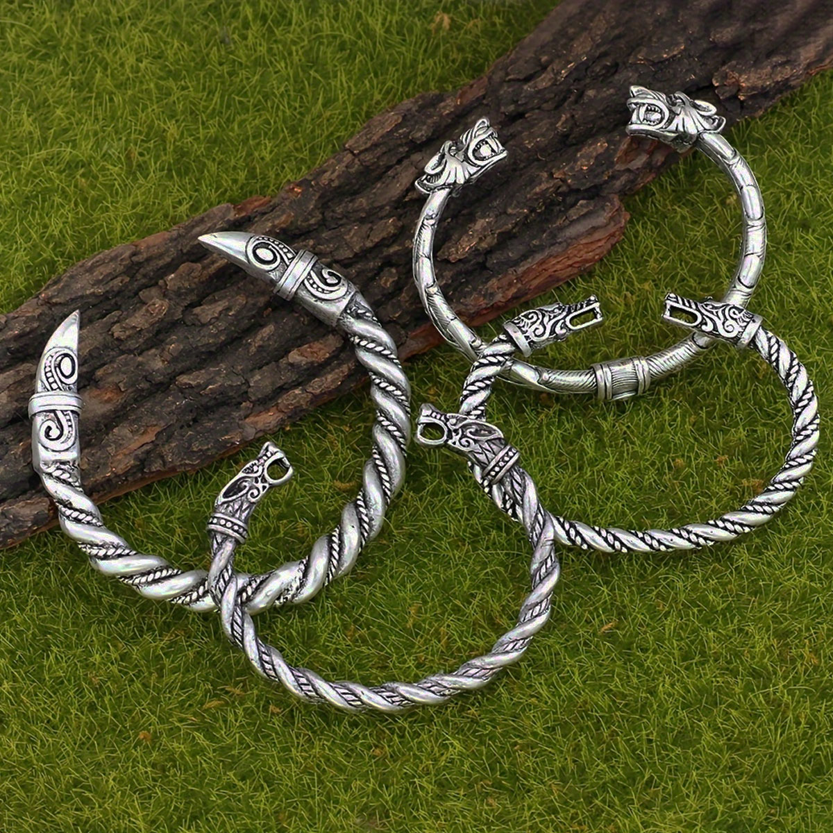 4-teiliges nordisches Wikinger – Men Accessories Ring And Bracelet Bewertung und Preis