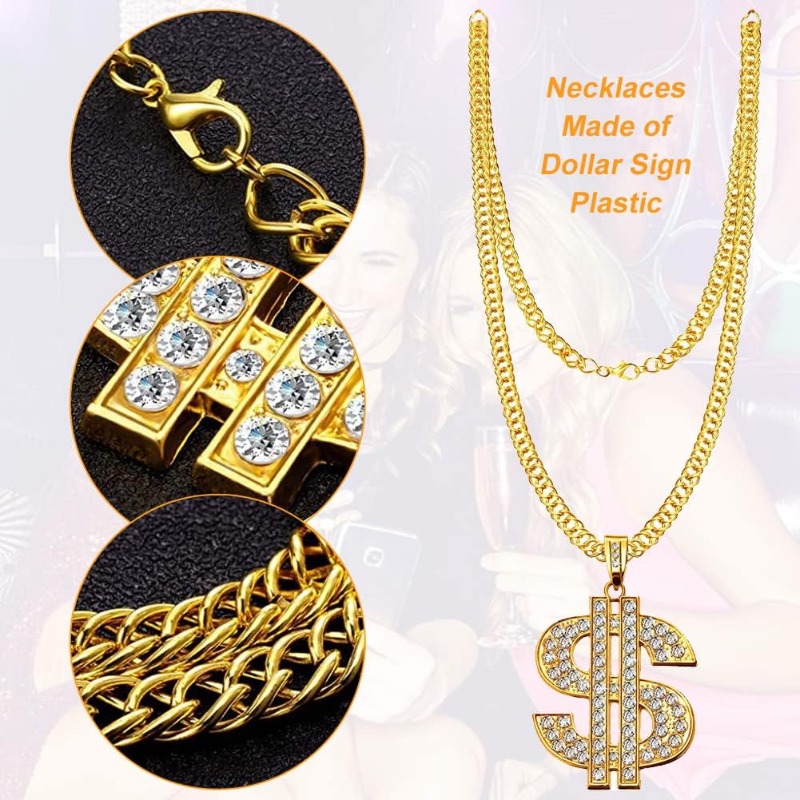 5-teiliges Hip-Hop-Kostüm-Set, – Men Accessories Ring And Bracelet Bewertung und Preis