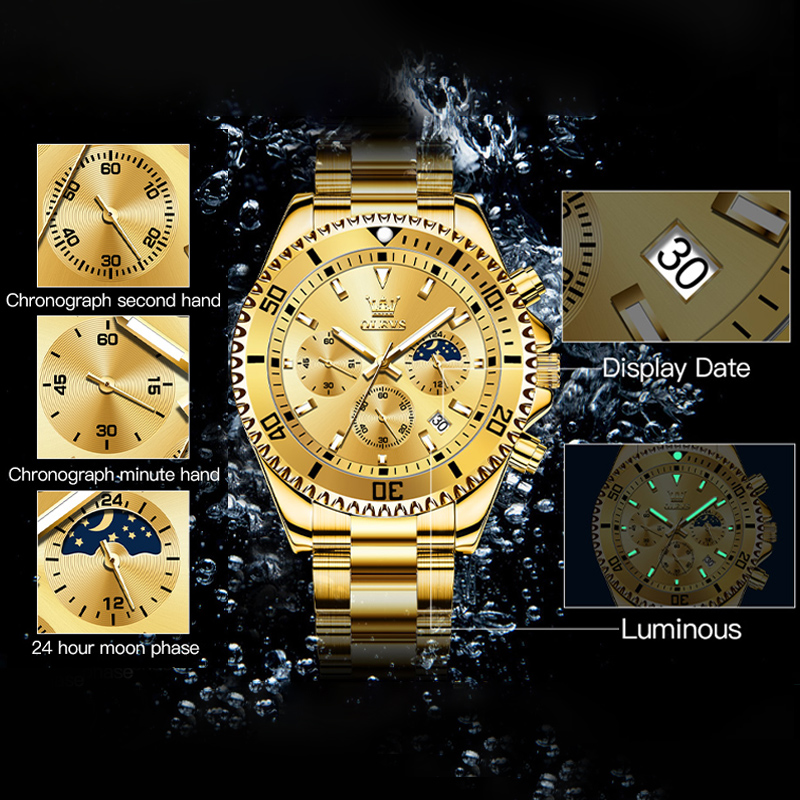 OLEVS 2870 Herrenuhr Top-Marke – Men'S Accessories Luxury Brands Bewertung und Preis